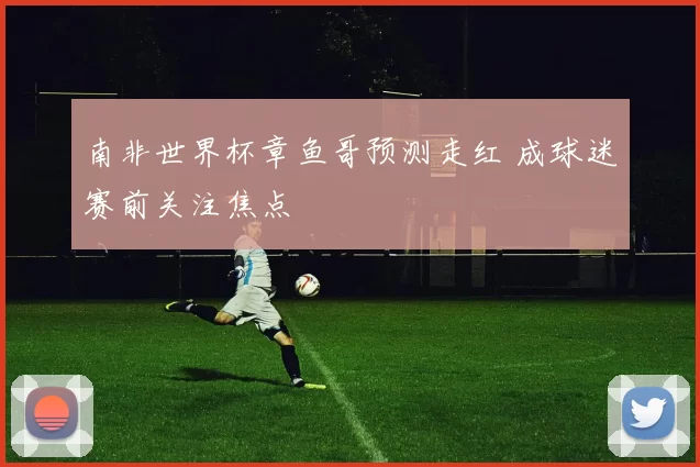 南非世界杯章鱼哥预测走红 成球迷赛前关注焦点