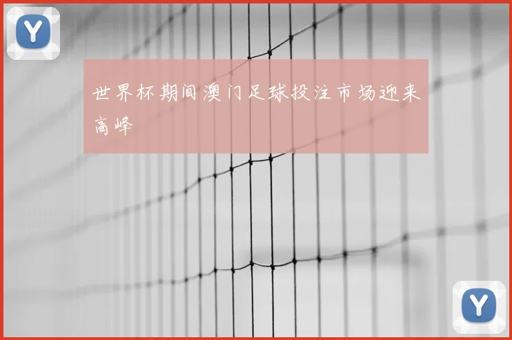 世界杯期间澳门足球投注市场迎来高峰